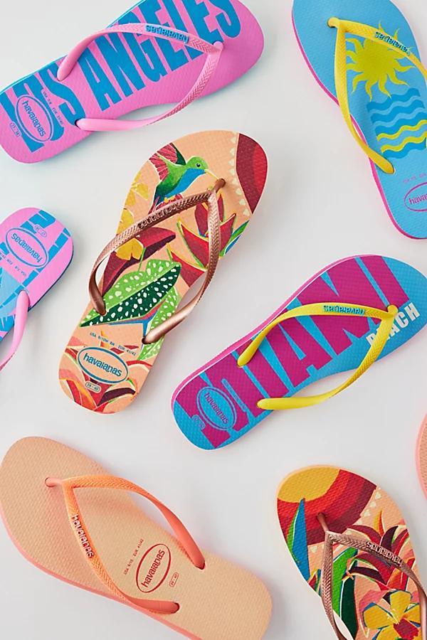 Havaianas Printed Slim Flip Flop Sandal Womens at Urban Outfitters Product Image