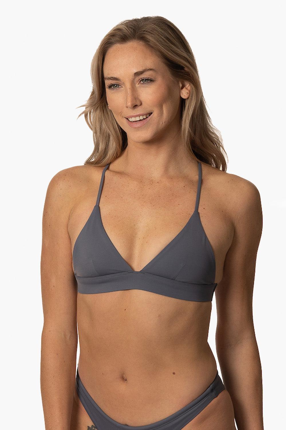 Flow Bikini Top - Graphite Female Product Image