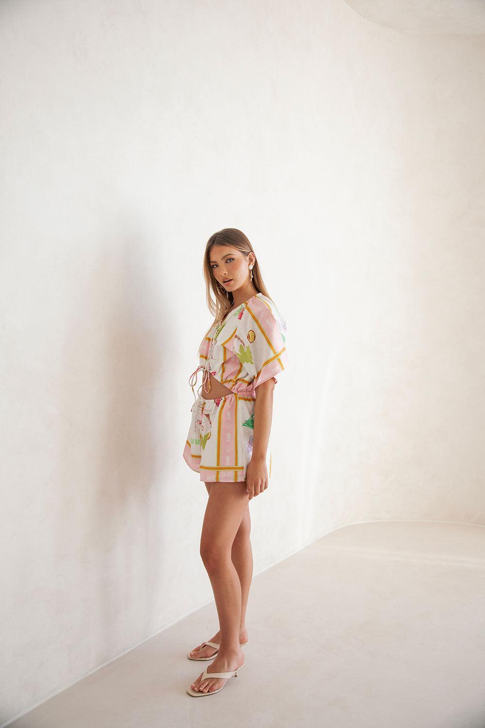 Arella Playsuit - Scarf Calypso Product Image