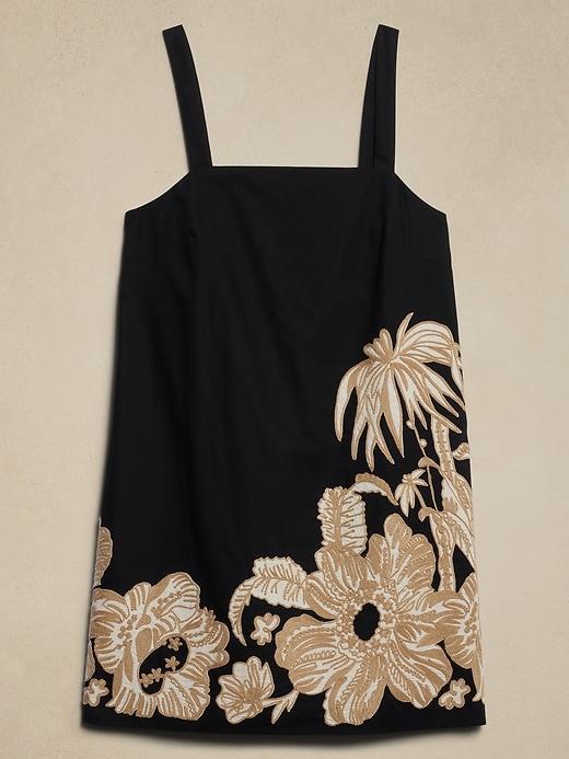 Embroidered Mini Shift Dress Product Image