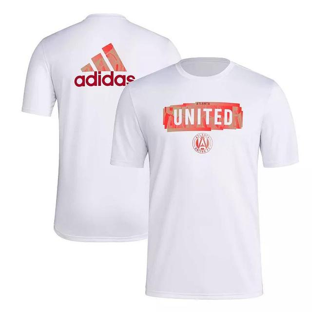 Mens adidas White Atlanta United FC Local Pop AEROREADY T-Shirt Product Image