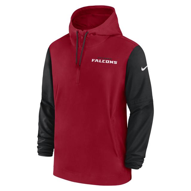 Baltimore Ravens Sideline Pre-Game Player Nike Mens NFL 1/2-Zip Hooded Jacket Product Image