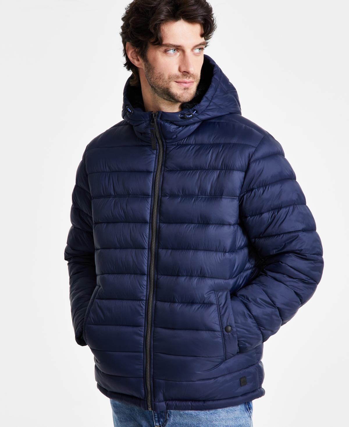 Hawke & Co. Mens Sherpa Lined Hooded Puffer Jacket Product Image