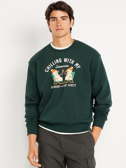 Holiday-Graphic Sweatshirt Product Image