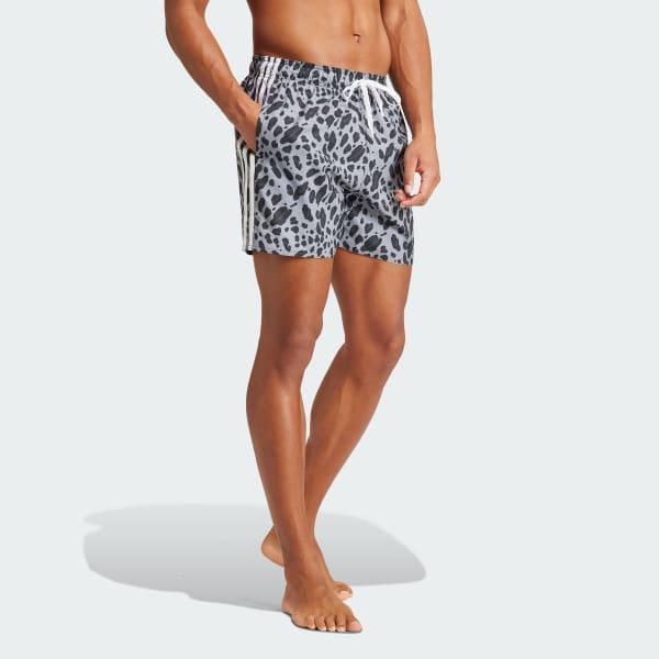 Essentials 3-Stripes Animal-Print CLX Swim Shorts Product Image