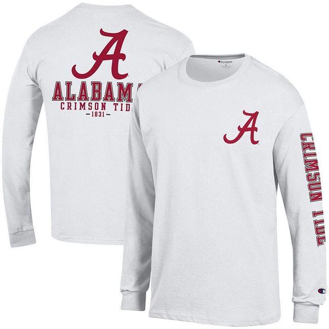 Mens Champion Alabama Crimson Tide Team Stack 3-Hit Long Sleeve T-Shirt Product Image