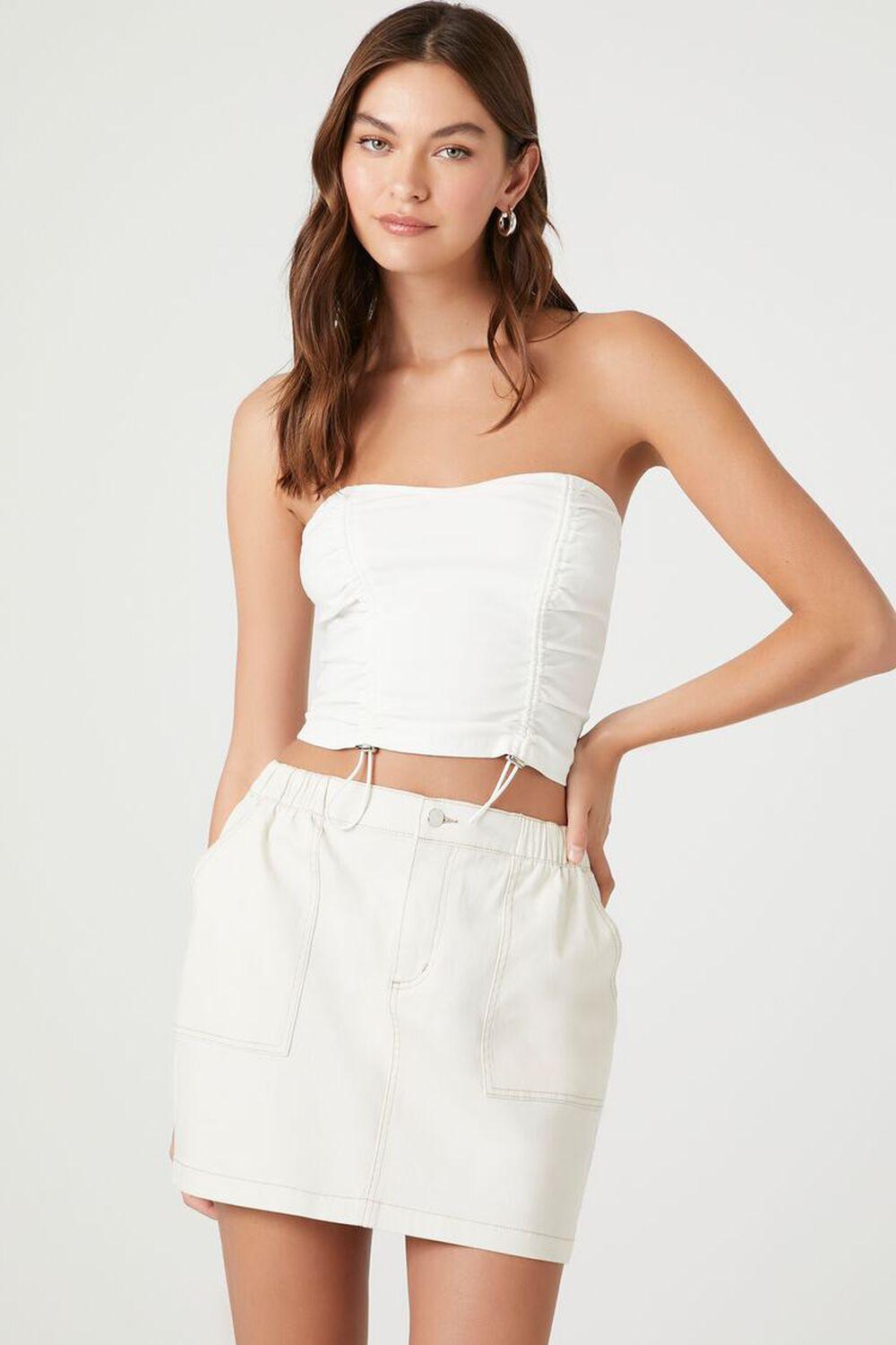 Twill A-Line Mini Skirt | Forever 21 product image