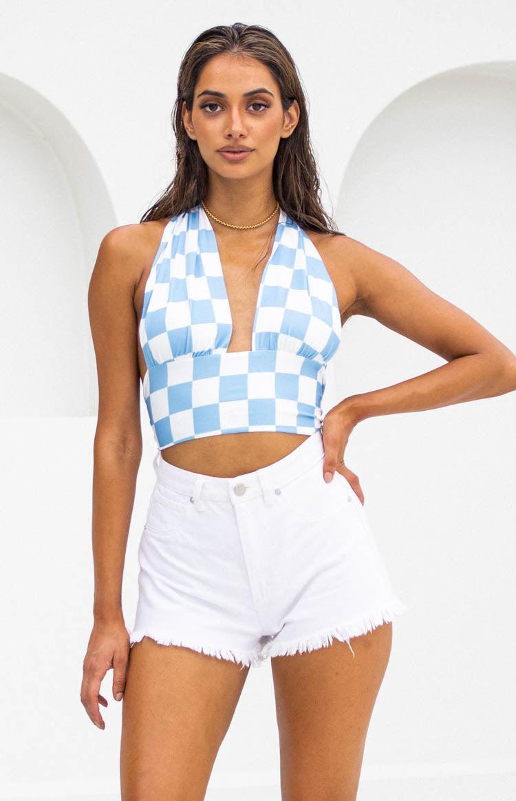 Hypnotize Crop Top Blue product image