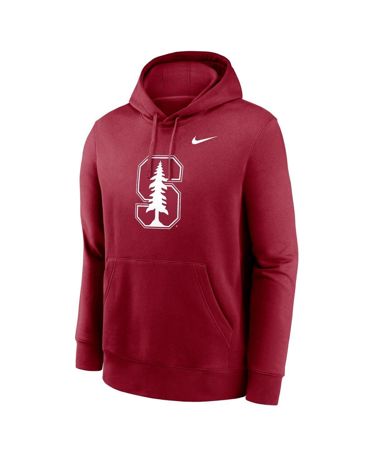 NIKE Men's Cardinal Stanford Cardinal Primetime Evergreen Club Fleece Pullover Hoodie Product Image