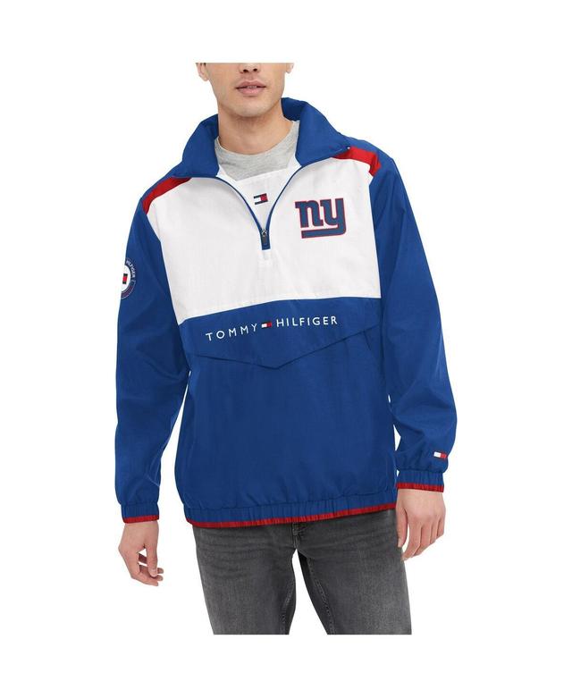 Mens Tommy Hilfiger Purple/White Baltimore Ravens Carter Half-Zip Hooded Top Product Image