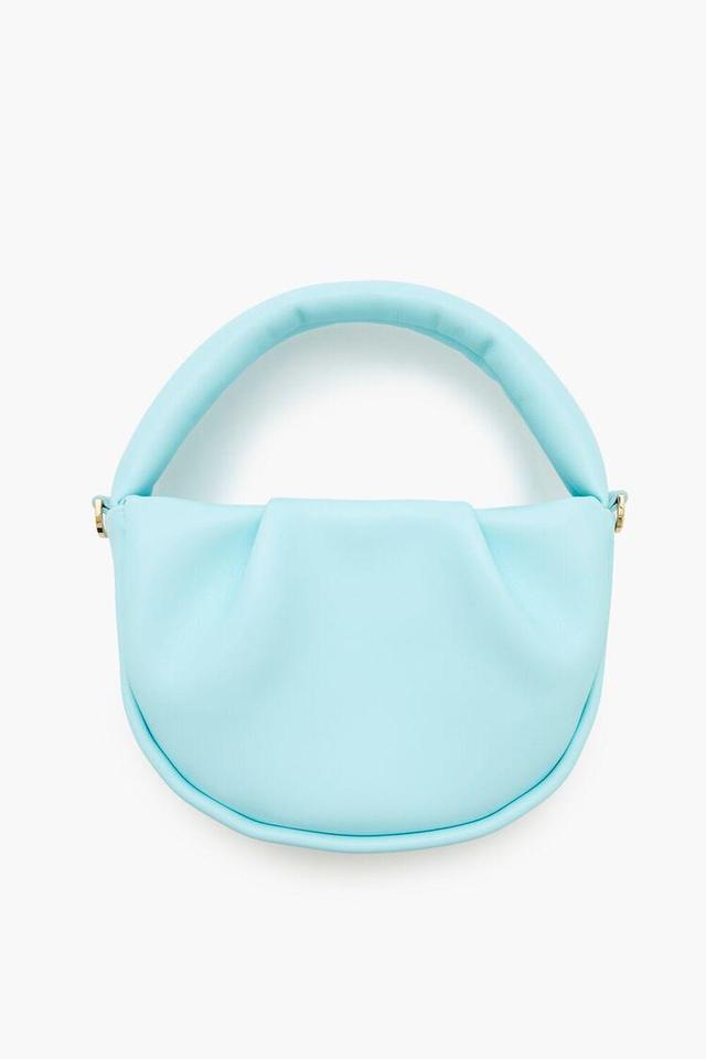 Ruched Faux Leather Crossbody Bag | Forever 21 Product Image