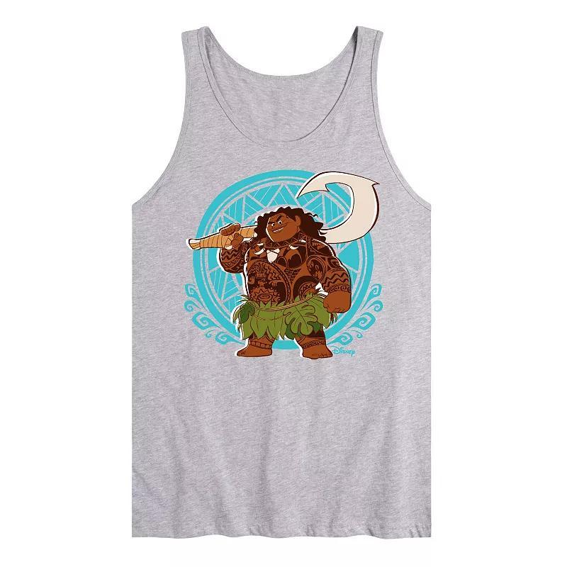 Disneys Moana Mens Pattern Maui Graphic Tank Top Product Image