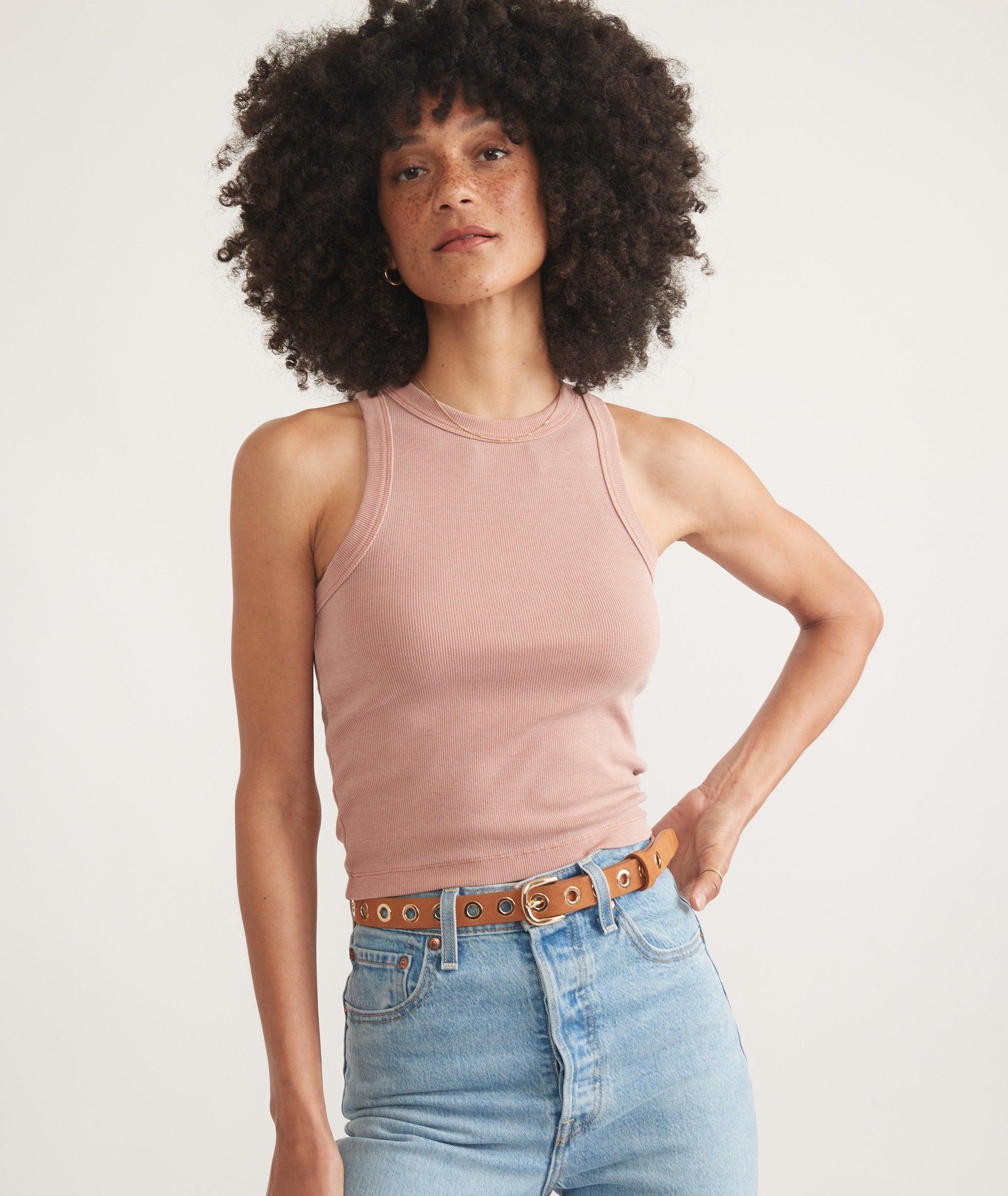 Lexi Rib Sun-In High Neck Crop Tank Product Image