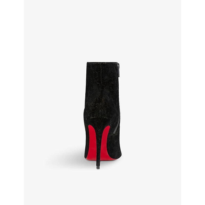 CHRISTIAN LOUBOUTIN So Kate Suede Heeled Boots 100 In Black Product Image