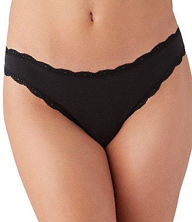 b.temptd by Wacoal Inspired Eyelet Stretch Lace Trim Thong Product Image