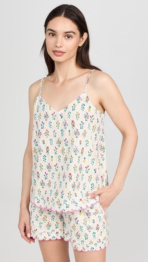 BedHead PJs Cotton Poplin Scallop Cami PJ Set | Shopbop Product Image