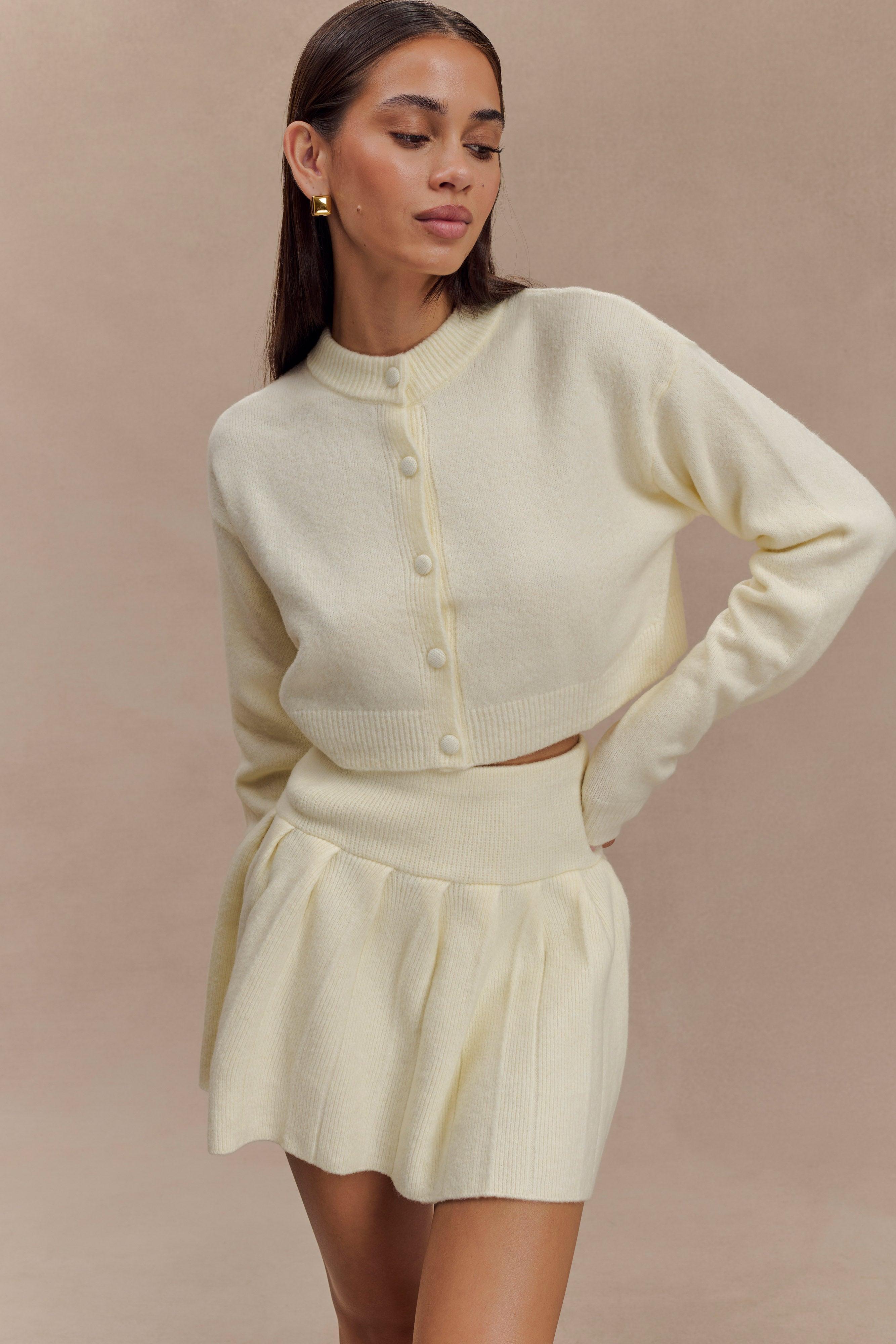 Shelby Knit Cardigan -  Ivory Marle Product Image