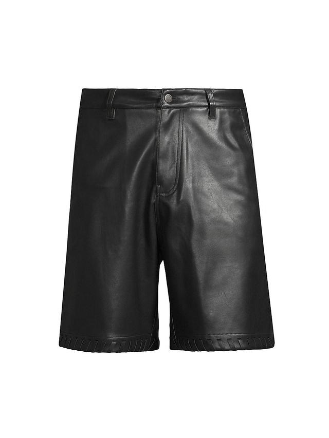 Mens A Force Of Change Vegan Leather Shorts Product Image