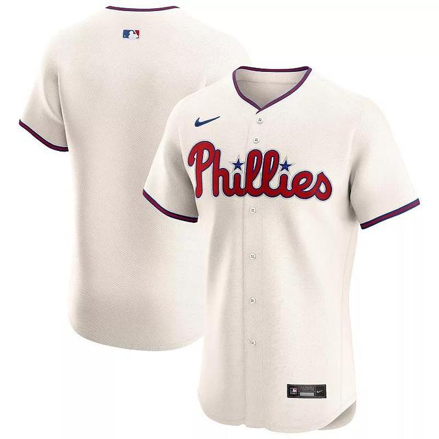 Mens Nike Cream Philadelphia Phillies Alternate Elite Jersey Product Image