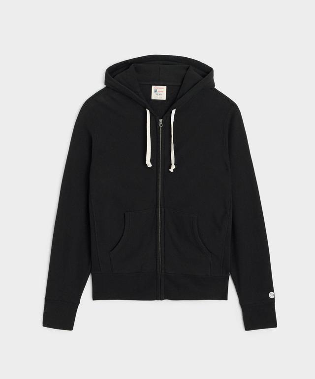 Champion Midweight Full Zip Hoodie in Black Product Image