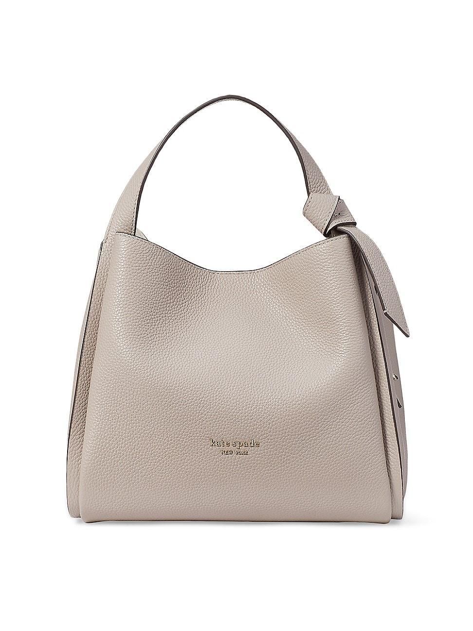 kate spade new york Knott Pebbled Leather Medium Crossbody Hobo Bag Product Image