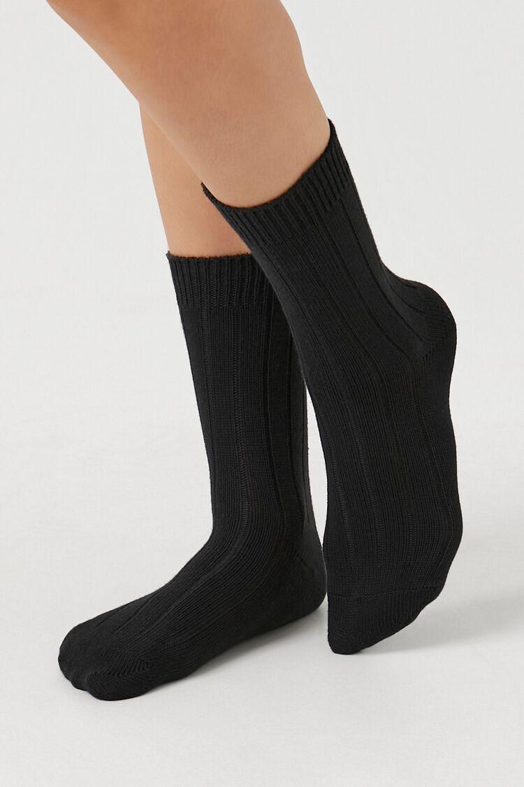 Ribbed Knit Crew Socks | Forever 21 Product Image