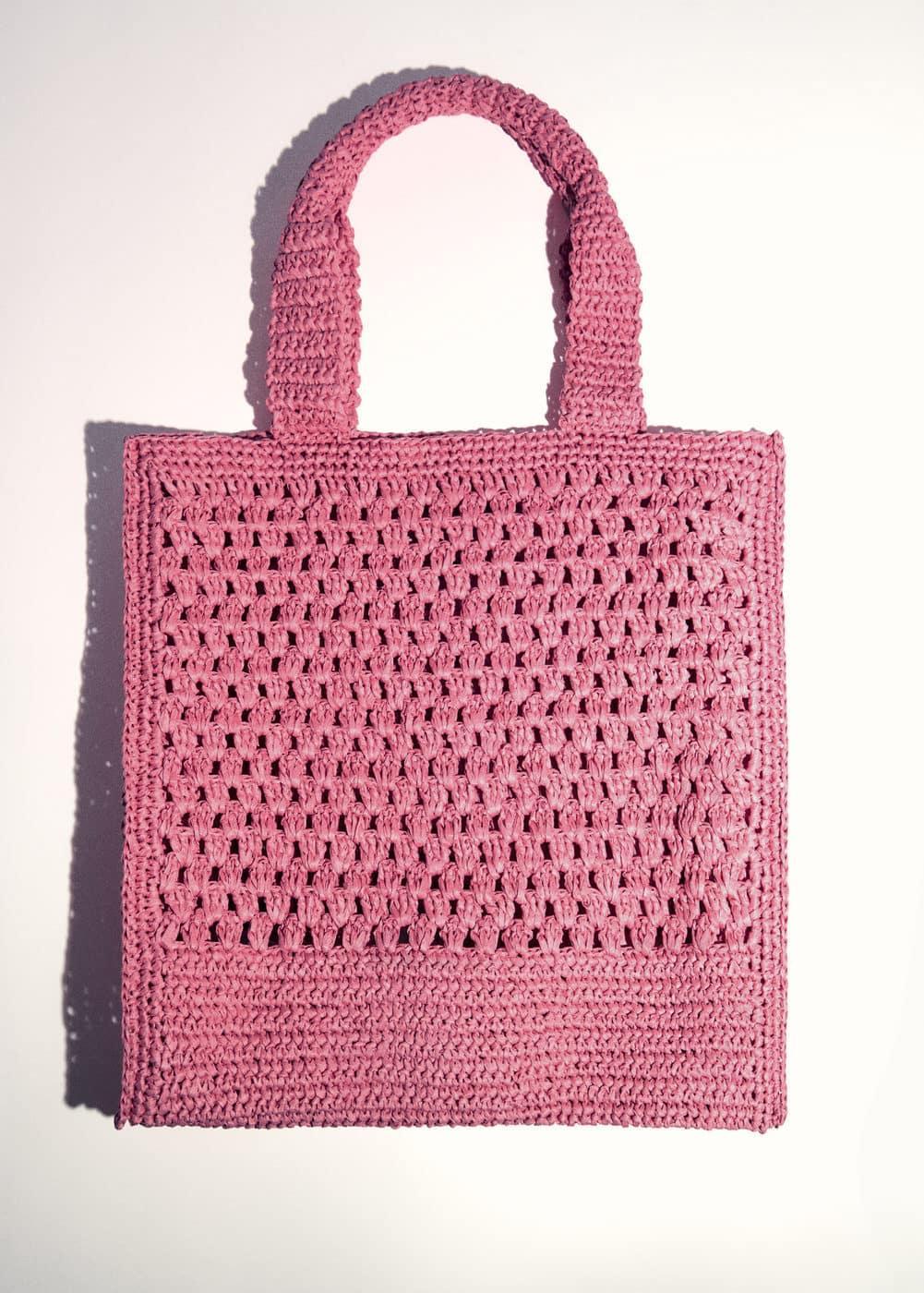 MANGO - Natural fiber shopper bag - One size - Women Product Image