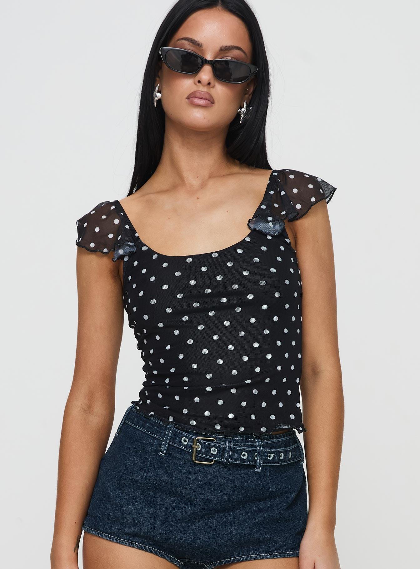 Beckinsale Polka Top Black Product Image