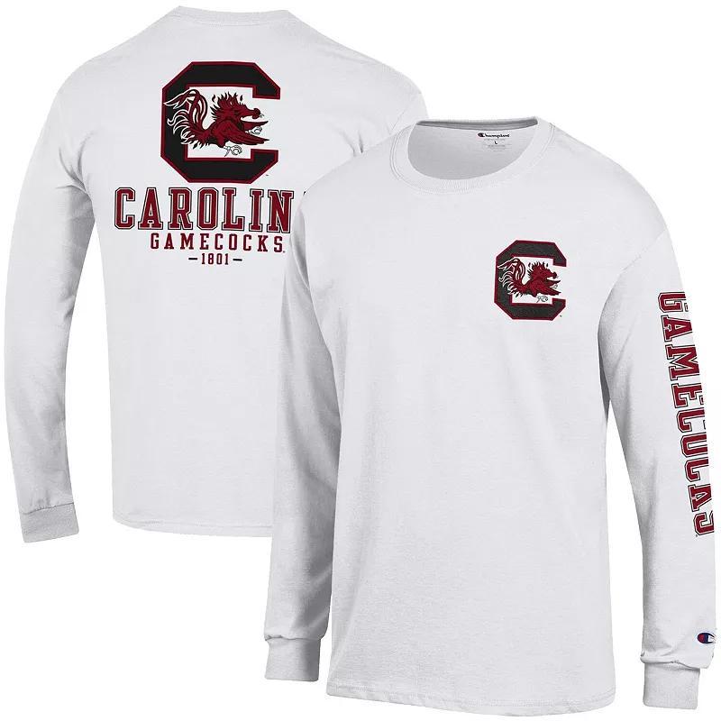 Mens Champion South Carolina Gamecocks Team Stack 3-Hit Long Sleeve T-Shirt Product Image