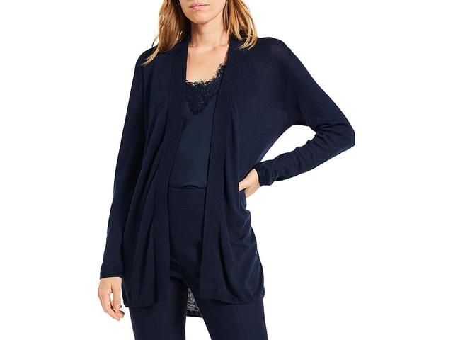 NIC+ZOE All Year Back Of Chair Cardigan (Dark Indigo) Women's Clothing Product Image