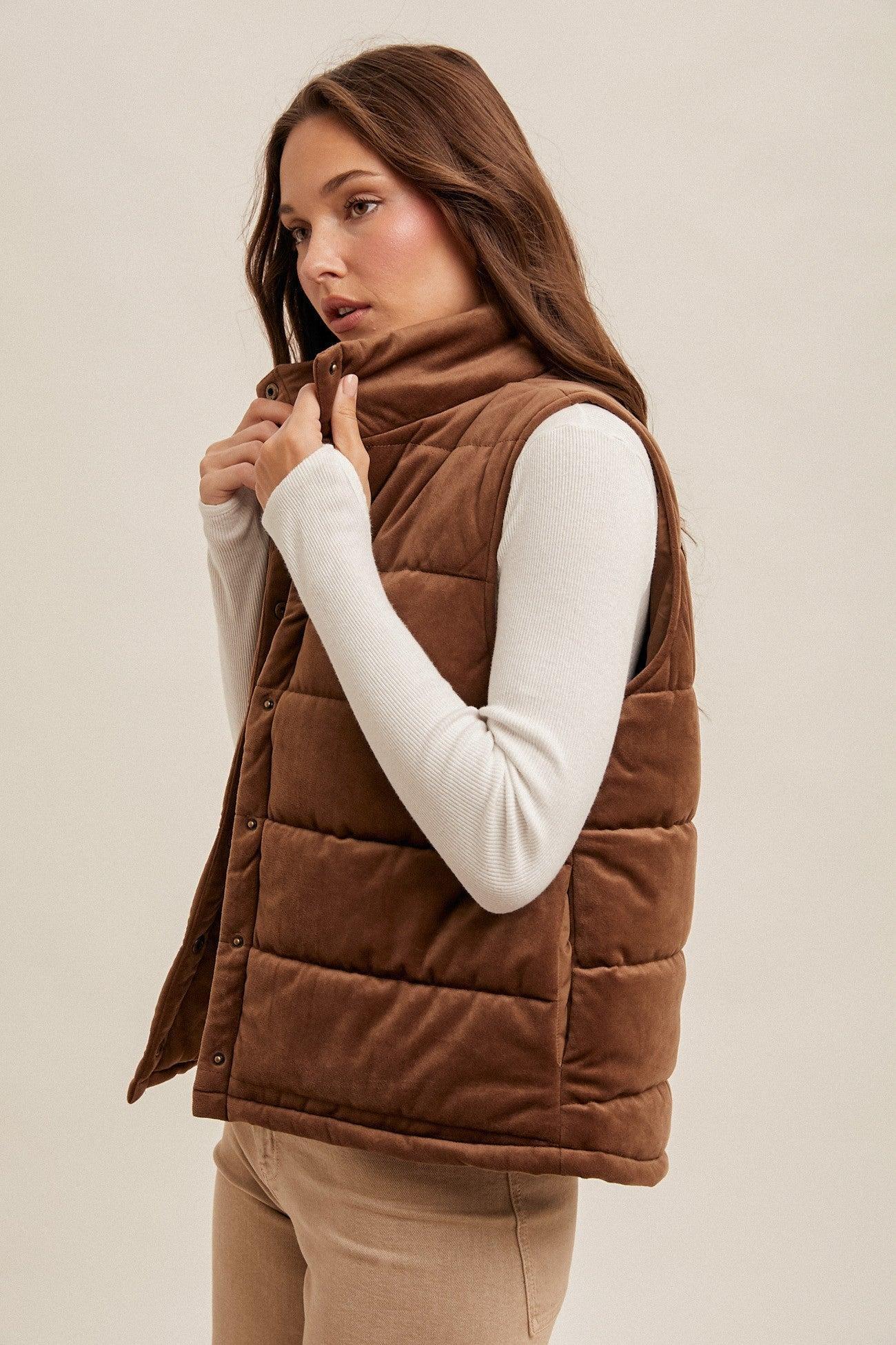 Mt. Cuteness Puffer Vest, 2 Colors (Small to Large) Product Image