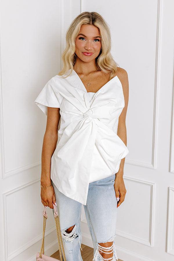 Runway Ready One Shoulder Top Product Image