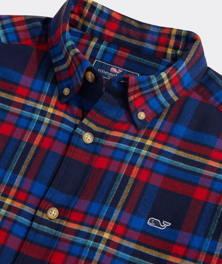 Stretch Flannel Plaid Shirt Product Image