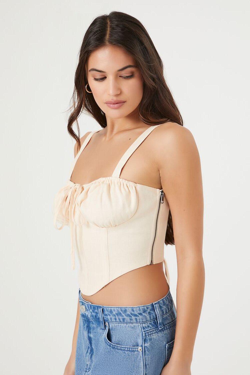 Lace-Up Corset Crop Top | Forever 21 Product Image