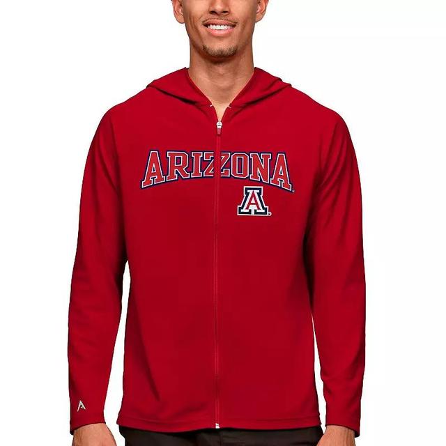 Mens Antigua Arizona Wildcats Wordmark Legacy Full-Zip Hoodie Product Image