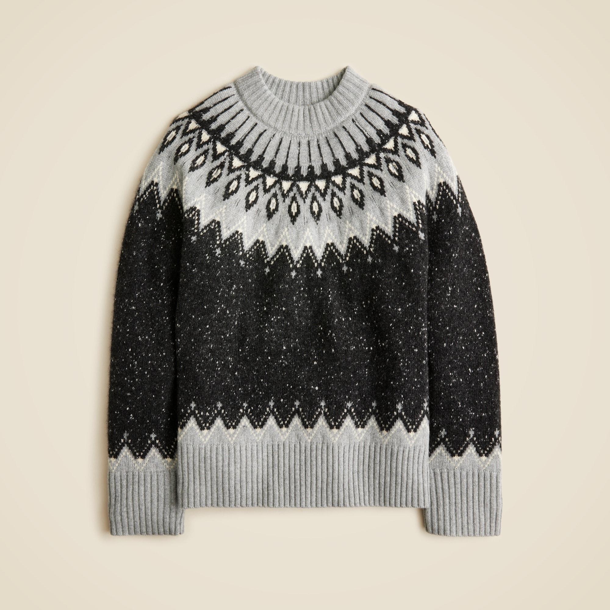 Spring Street cashmere relaxed Fair Isle sweater Product Image