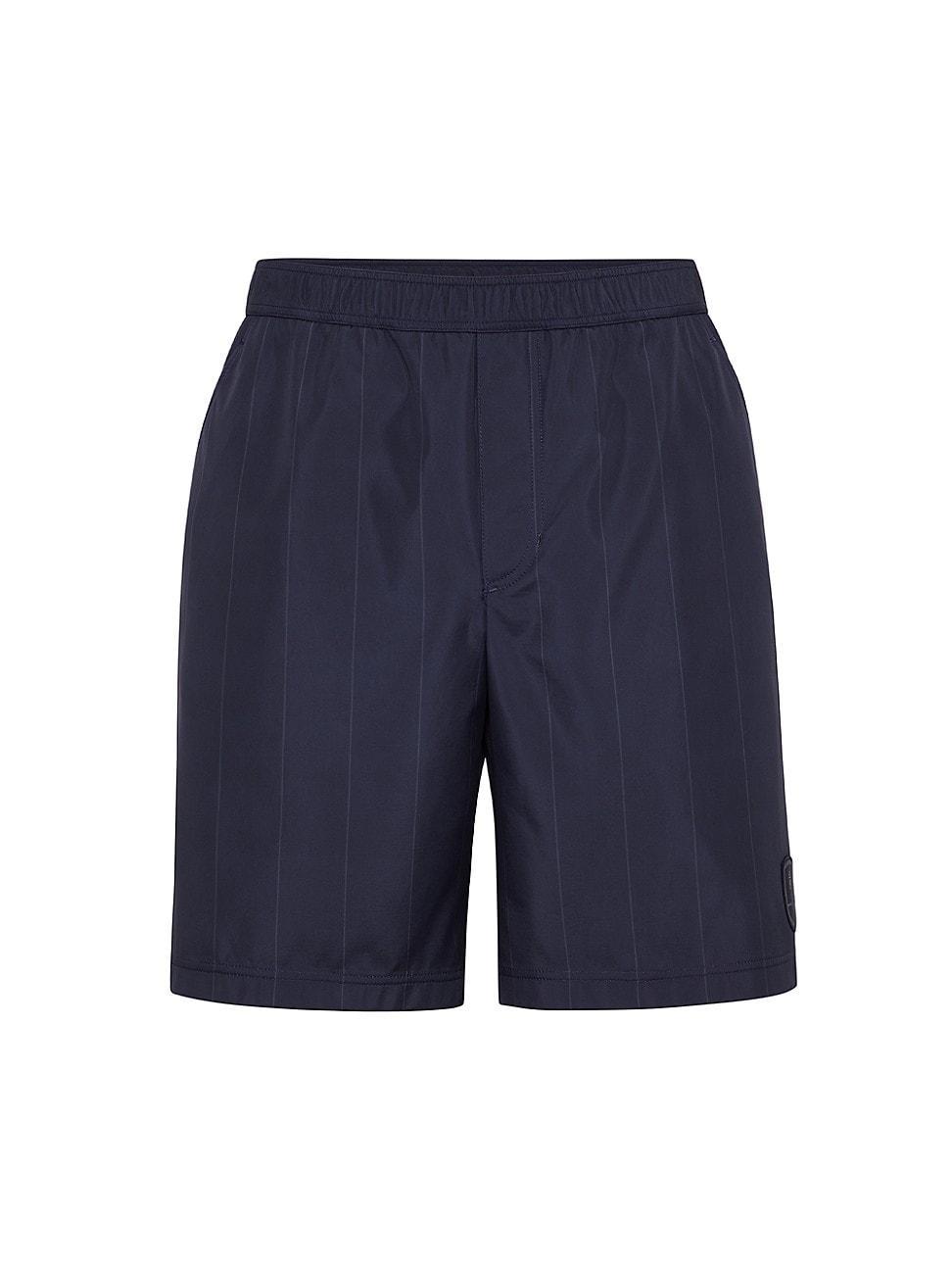 Mens Chalk Stripe Nylon Bermuda Shorts Product Image