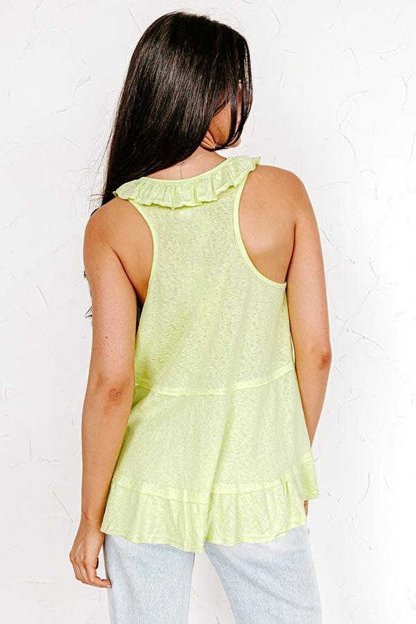 Sunshine Needed Shift Top In Lime Product Image