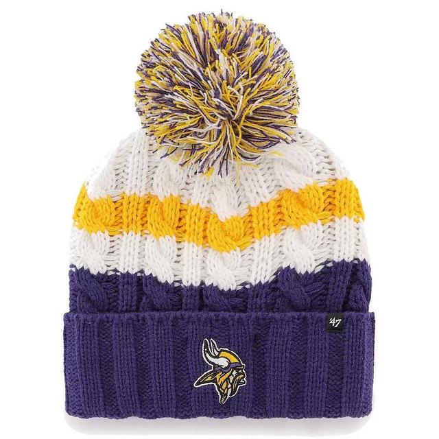 Womens 47 Minnesota Vikings Ashfield Cuffed Knit Hat with Pom Product Image