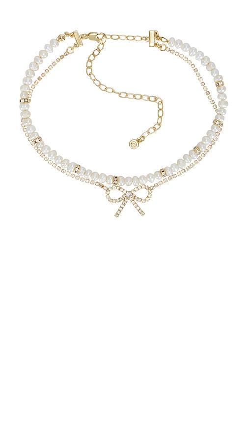 Bow And Pearl Layered Choker Product Image