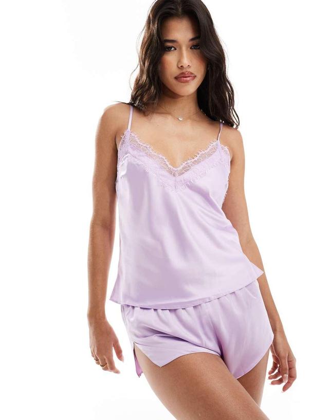 Ann Summers Cerise cami set in lilac Product Image