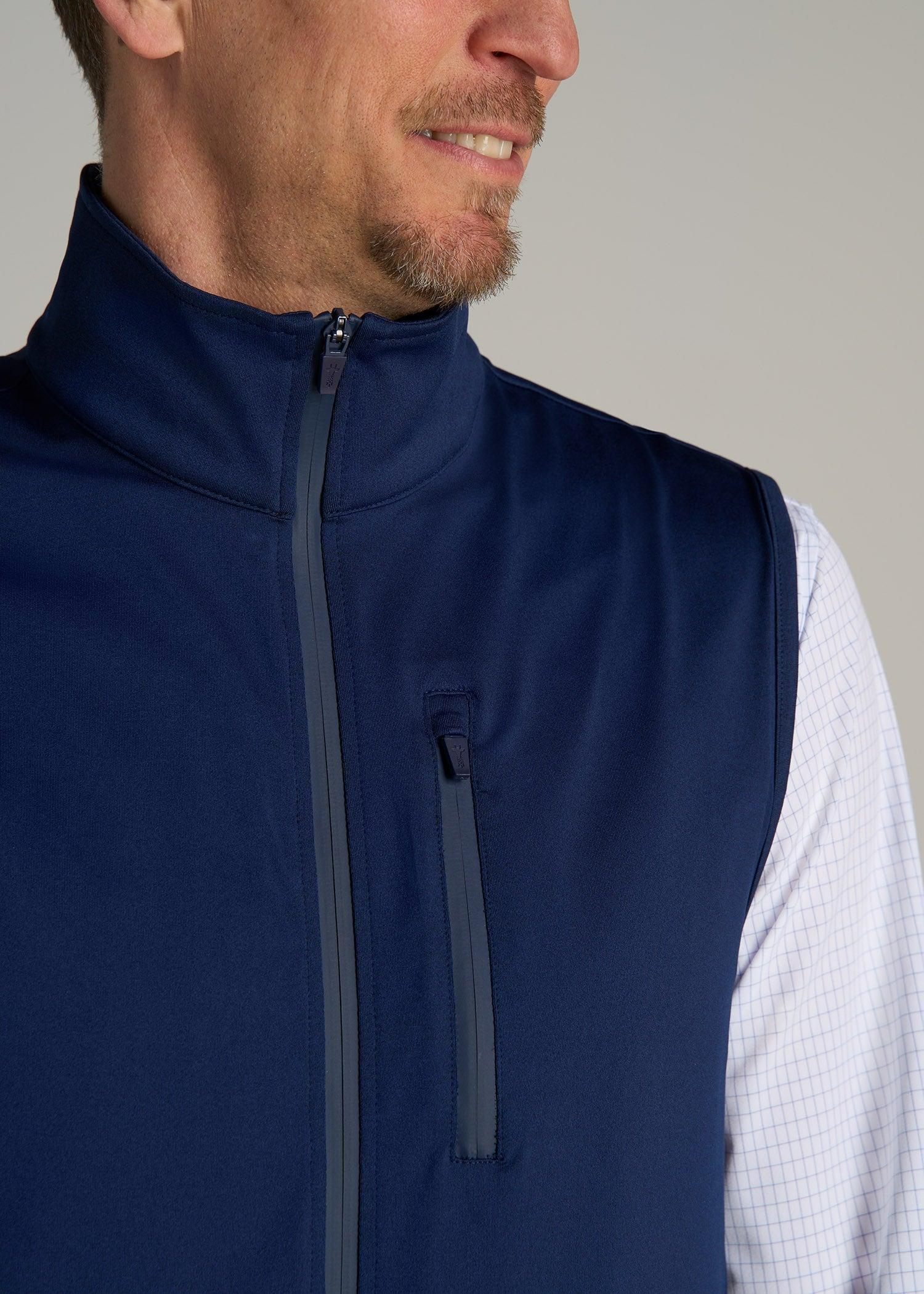 Performance Vest for Tall Men in Blue Mix Product Image