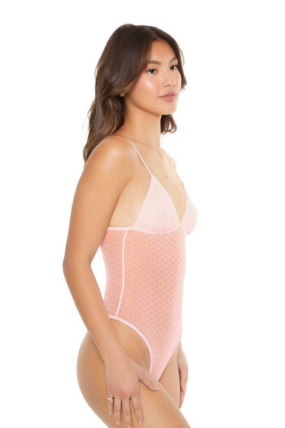 Sheer Textured Lingerie Bodysuit | Forever 21 Product Image