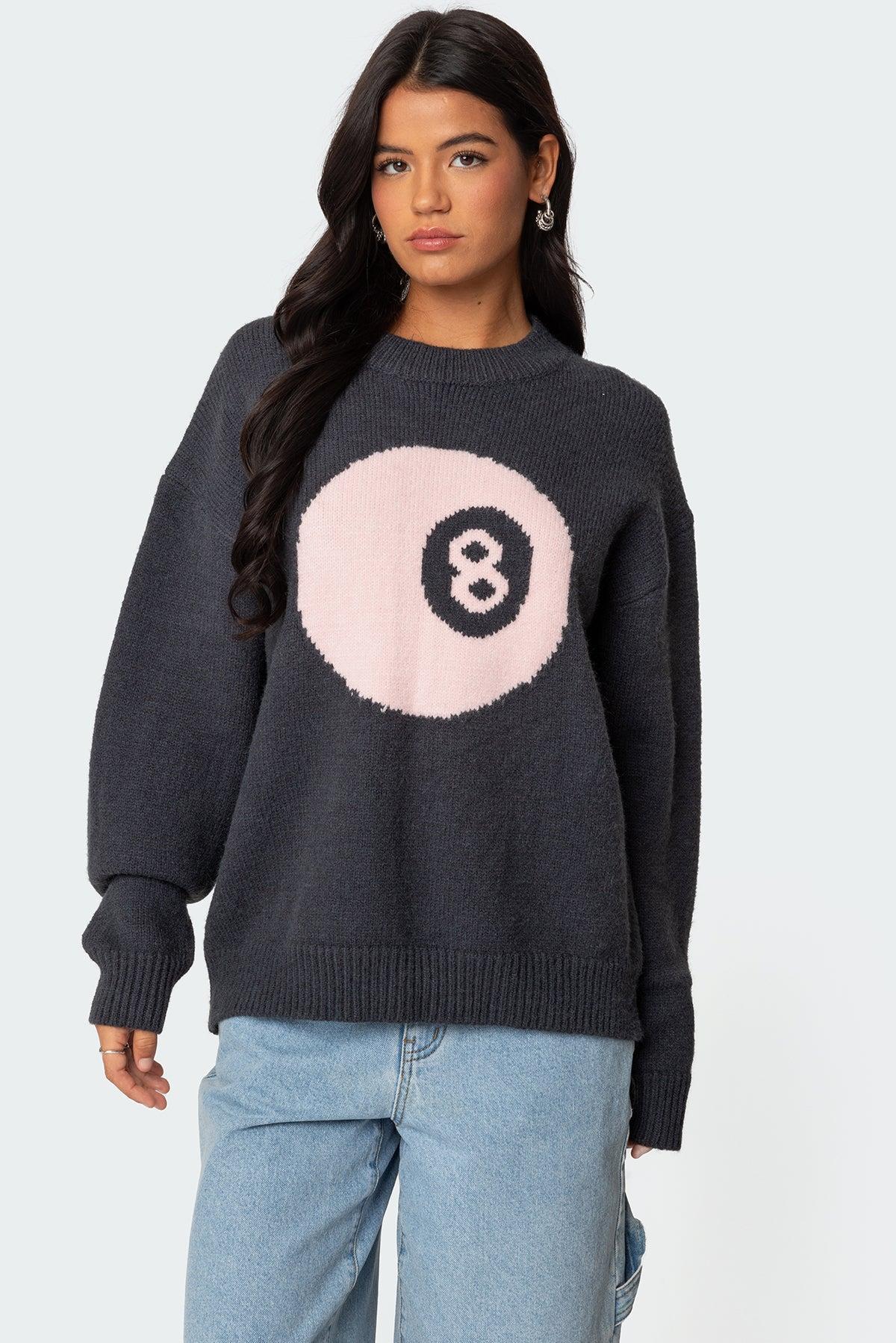 Magic 8 Oversized Chunky Knit Sweater Product Image