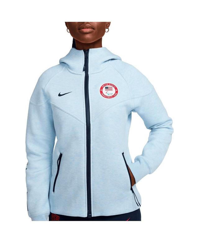 Nike Womens Blue U.s. Paralympics Media Collection Tech Fleece Full-Zip Jacket Product Image