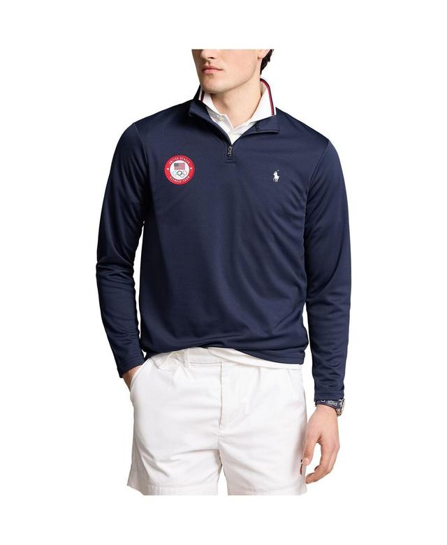 Polo Ralph Lauren Mens Navy Team Usa 2024 Summer Olympics Villagewear Quarter-Zip Pullover Top Product Image