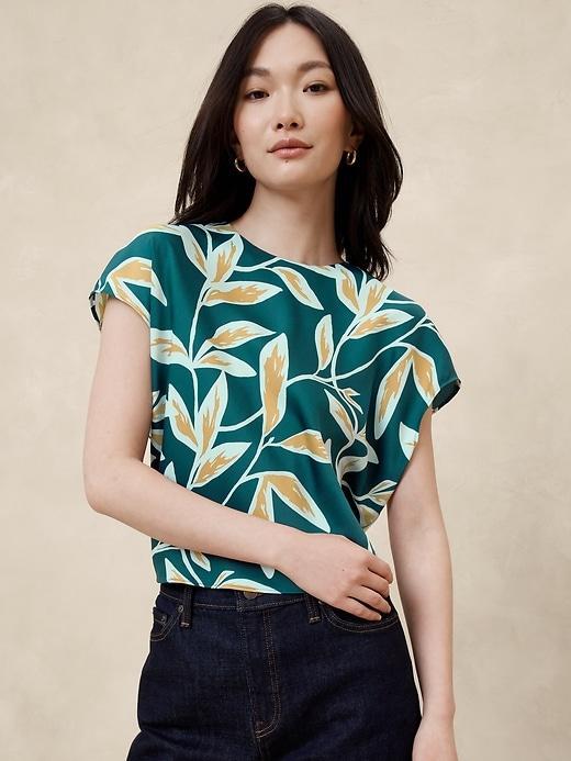 Silky Cropped Top Product Image