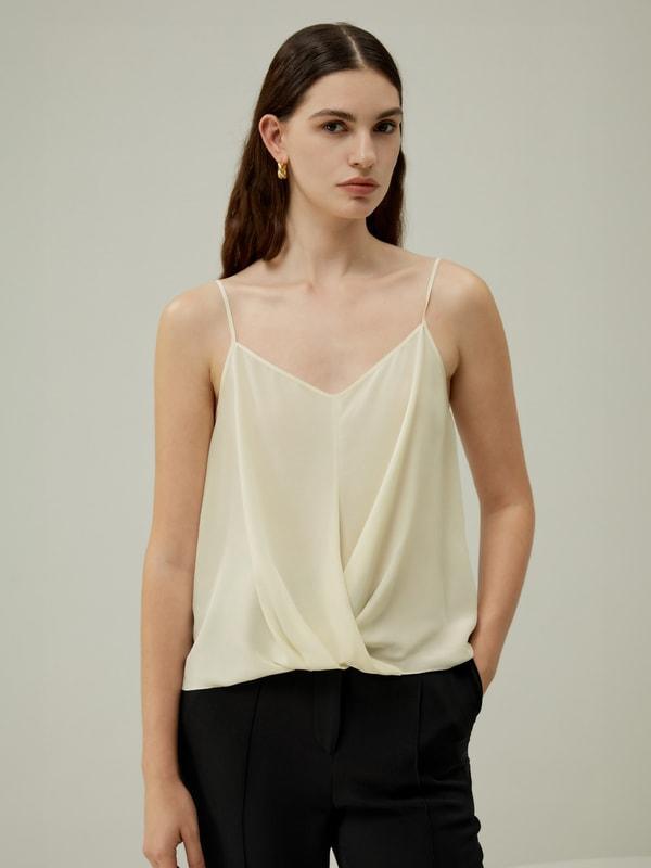 Thin-Strap Crêpe de Chine Cami Product Image