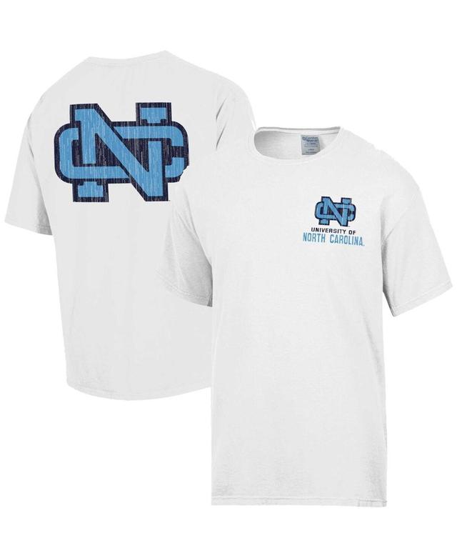 Mens Comfortwash White Distressed North Carolina Tar Heels Vintage-Like Logo T-shirt Product Image