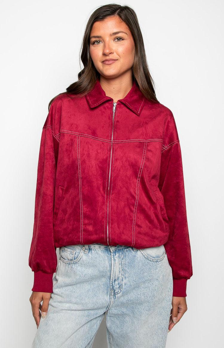 Lui Red Bomber Jacket Product Image